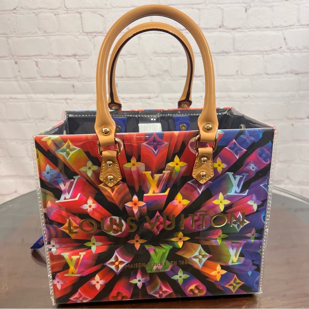 LOUIS VUITTON Shopping Gift Bag Limited Edition Prism wrapped in clear PVC - Picture 7 of 15